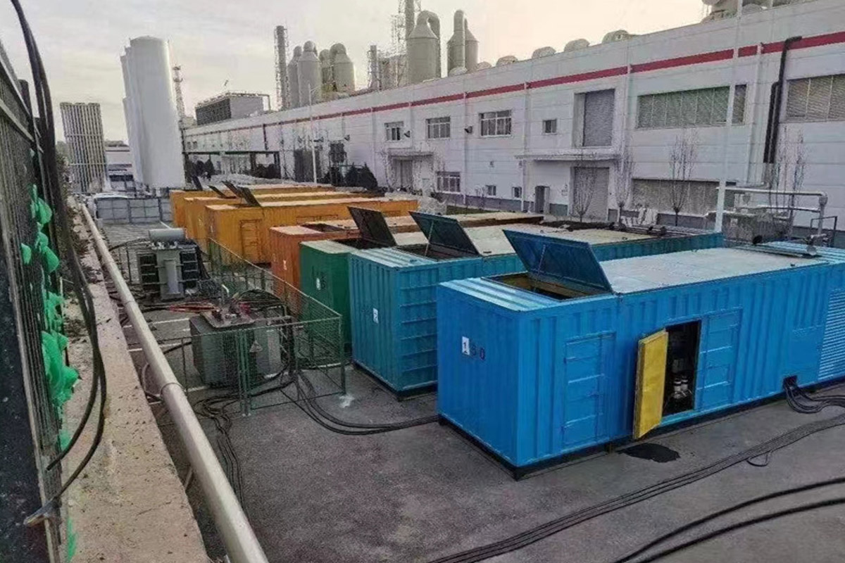 同心发电机租赁施工现场